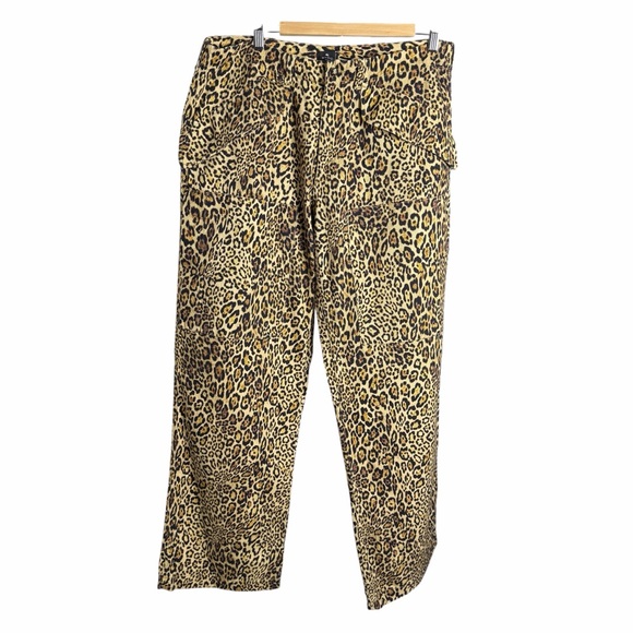ETRO RARE Y2K Leopard Print Utility Pants - Picture 1 of 9